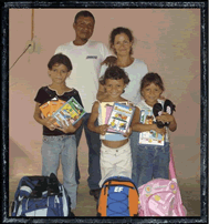 Family in Guatemala blessed with school supplies through the ministry of Steve & Karla Stoffelsen